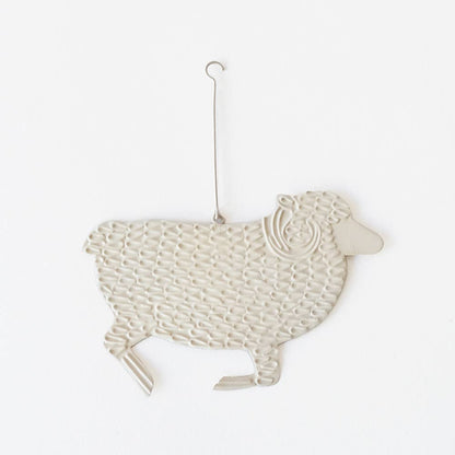 Embossed Tin Ornament Sheep