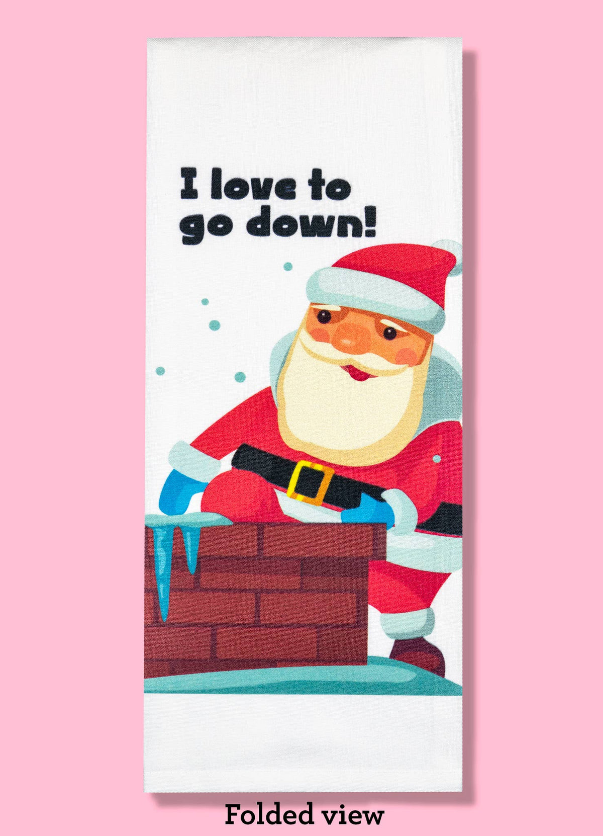 I Love to Go Down Tea Towel Four Pack | Funny Dishtowel