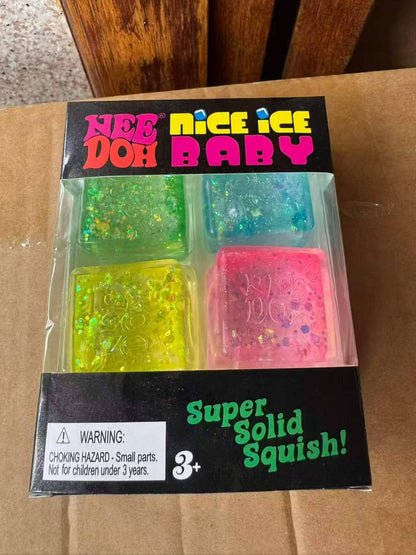 Four-Section Cube TPR Sensory Squeeze Toy