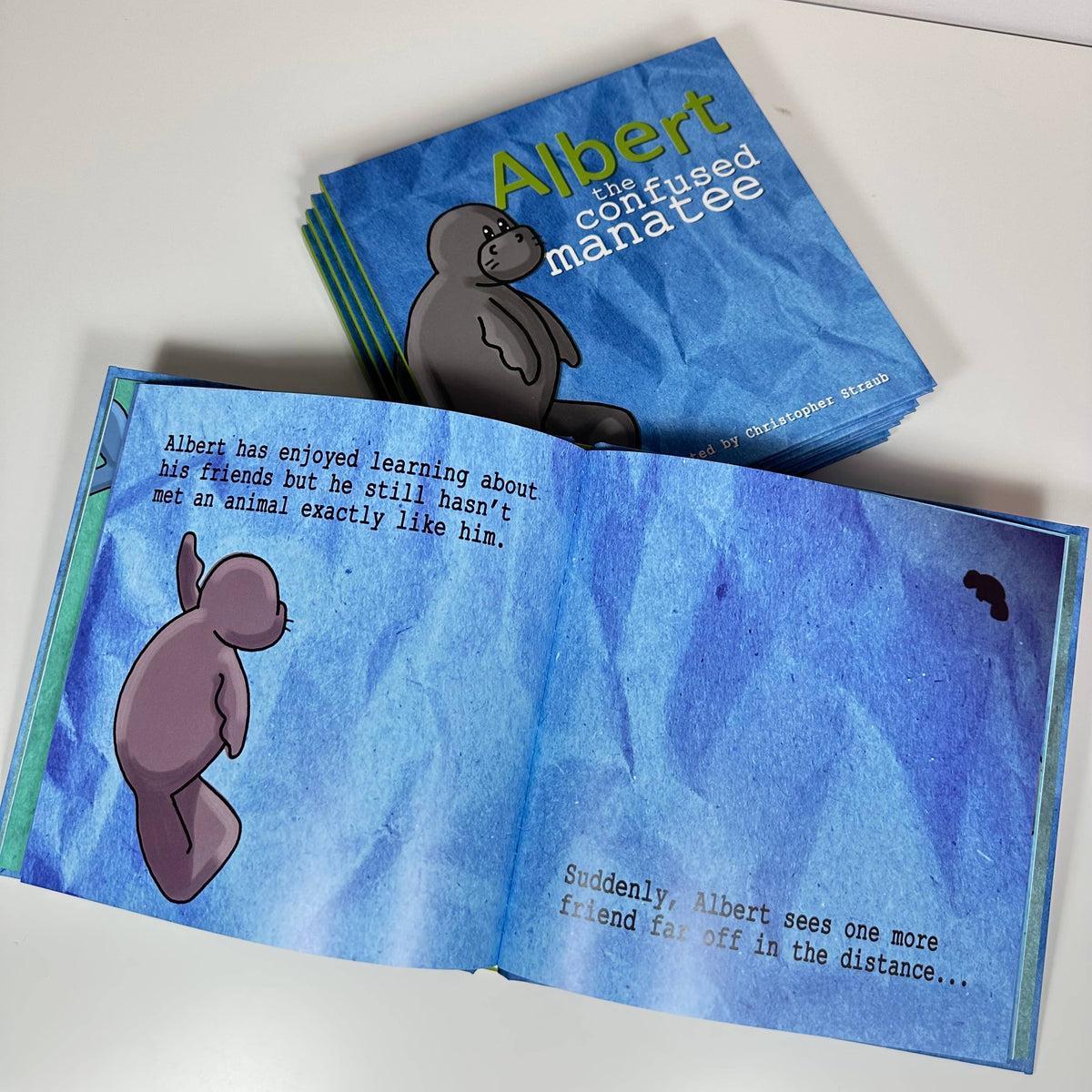 ALBERT THE CONFUSED MANATEE Hardcover Storybook