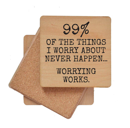 Coasters - Worrying Works Funny Coaster
