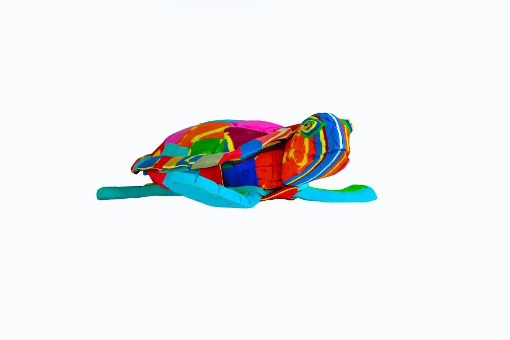 Recycled Flip-Flop Turtle Sculpture- colours vary