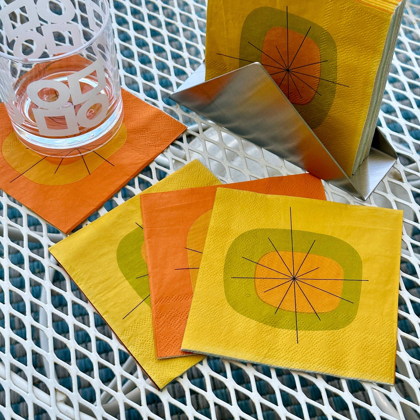 PSP-Atomic Multicolor Paper Cocktail Napkin Set
